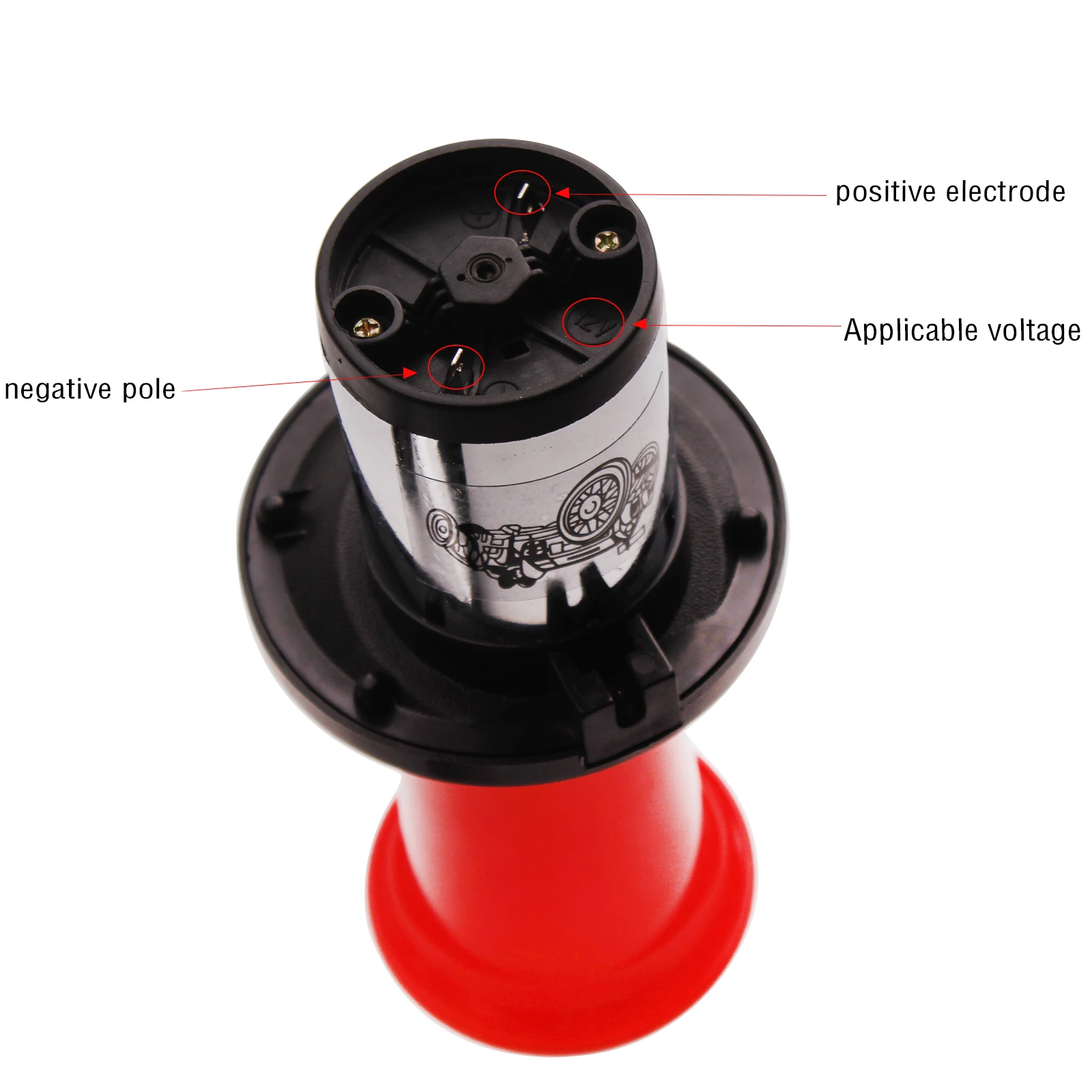 Фото Автомобильный гудок ALLREY 12V 110DB в винтажном стиле OO-GA Oogah, хромированный, классический, универсальный, супергромкий, для автомобилей, грузовиков, лодок. №4