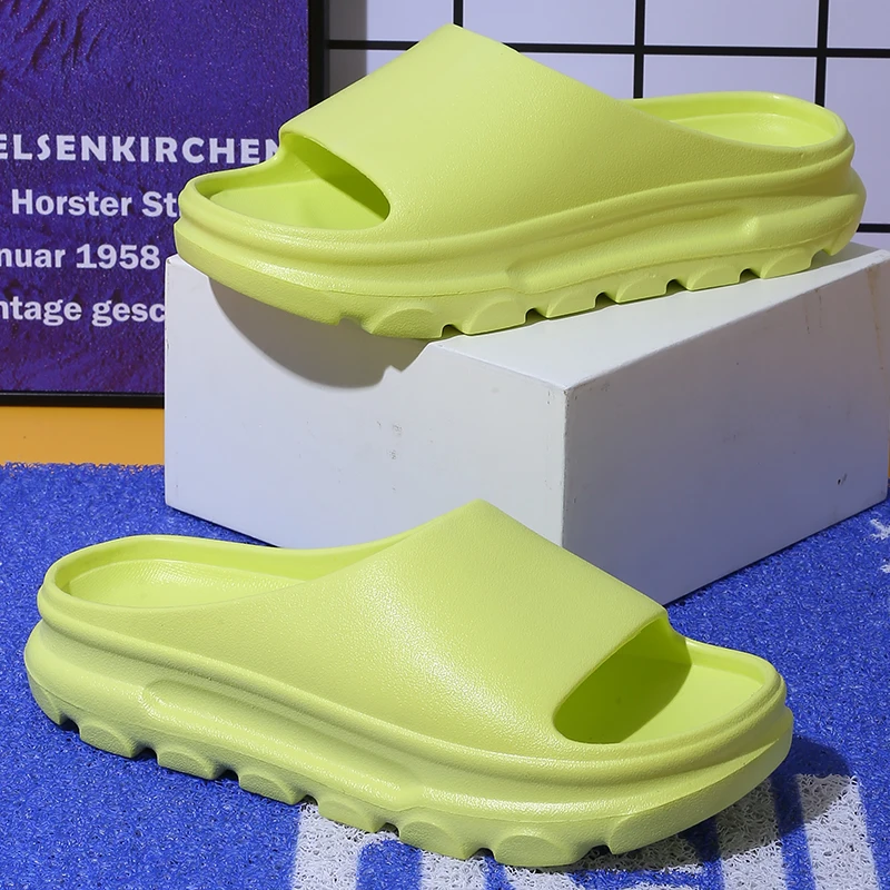 

Men's Slides Slippers Summer Flip Flops Man Clappers Indoor Cloud Slipper House Shoes Women Platform Beach Sandals Fashion