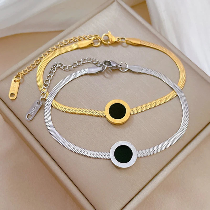 Браслет-цепочка RAKOL Женский Ювелирное Украшение из нержавеющей стали с тиснением