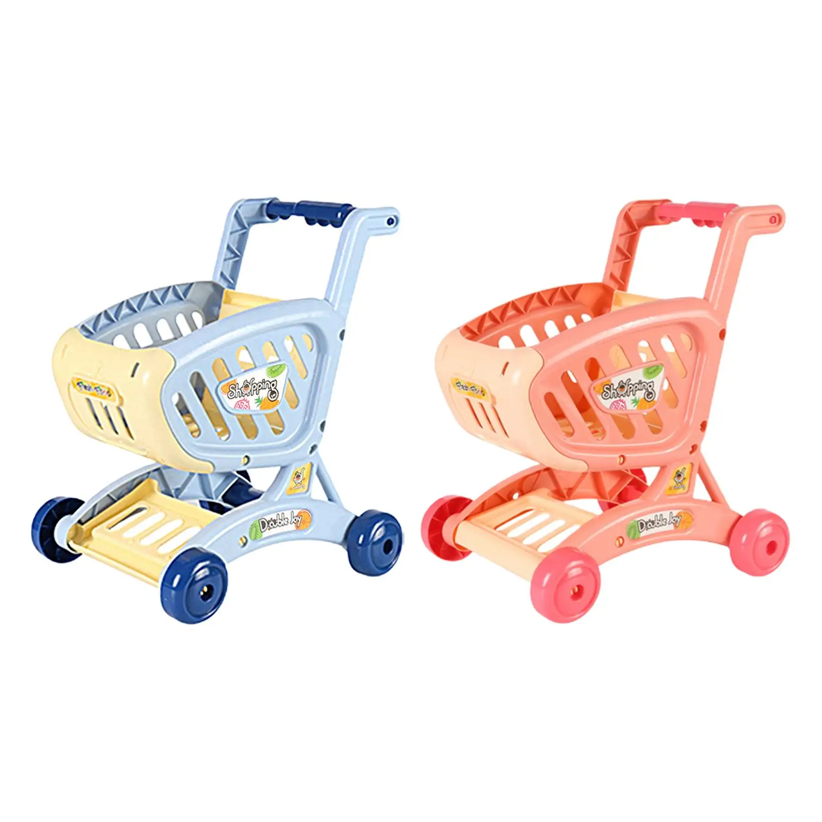 

Shopping Cart Early Educational Toys Easy to Push Supermarket Trolley for Girls and Boys Baby Toddlers Ages 3 and up Kids