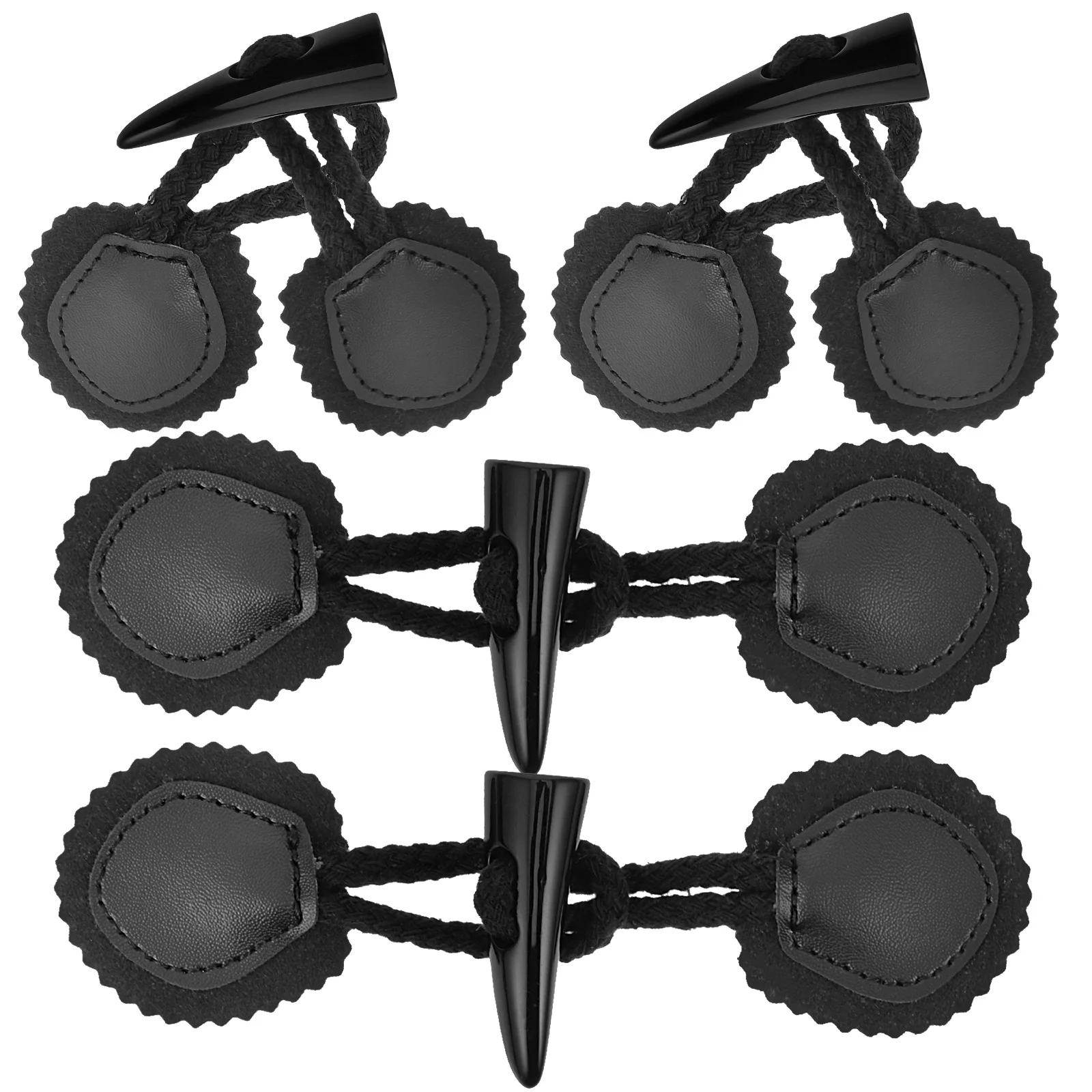 4 пары диагональных пряжек с рогом тумблерные застежки пуговицы для пальто