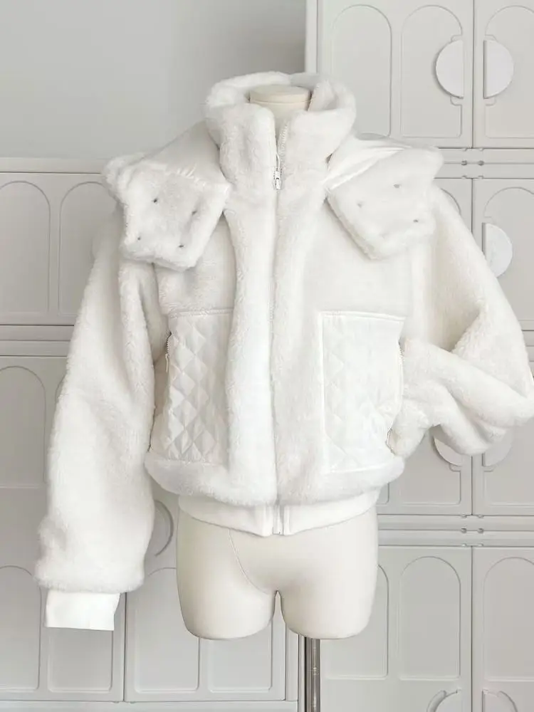 UCXQ модная хлопковая куртка темпераментная повседневная верхняя одежда на молнии