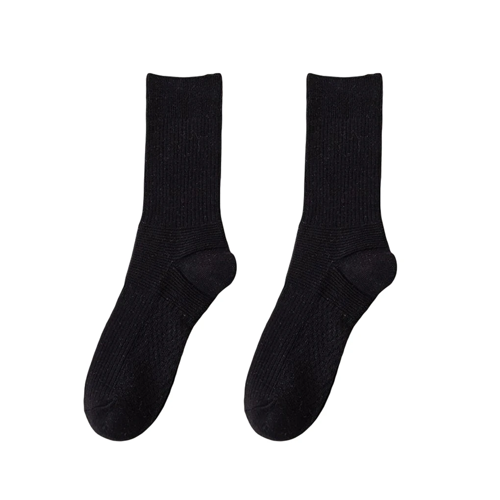 

5 Pairs Male Autumn Sock Medium Tube Breathable Sweat-proof Socks Portable Hosiery Soft Comfortable Accessory for Black