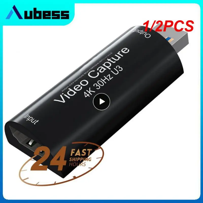 

1/2PCS Mini 4K Video Capture Card 1080P 60fps Camera Recording Box To USB 3.Live Streaming Grabber Game Recorder