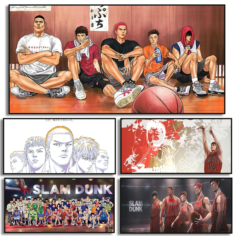 

Японская аниме-фигурка The First Slam постер Dunk эстетическое Спортивное баскетбольное Искусство стены декор для комнаты мальчика