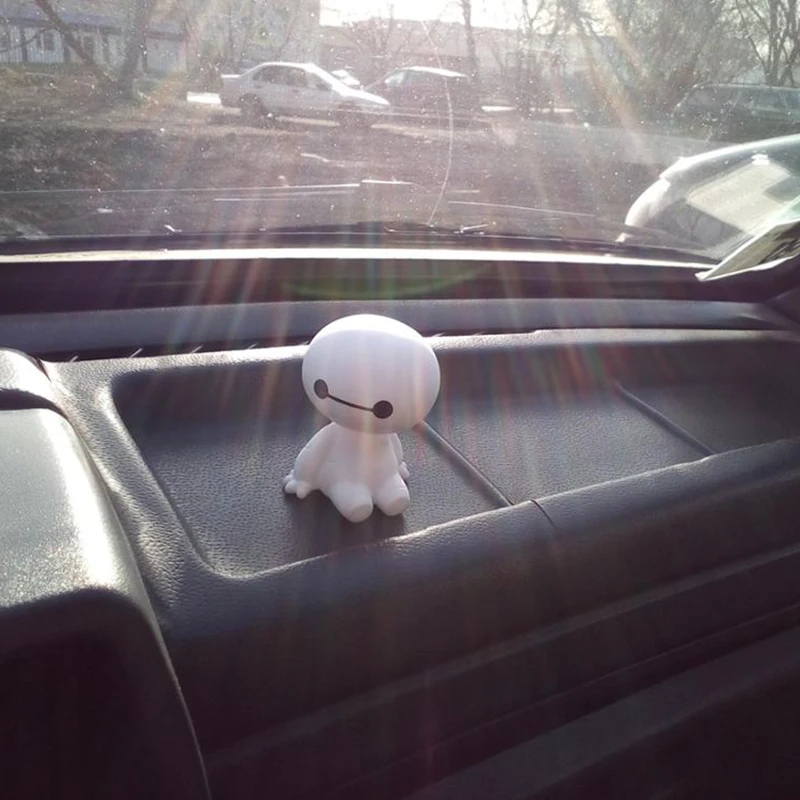 Мультяшный робот Baymax Тряска головой фигурка автомобиля украшения для интерьера