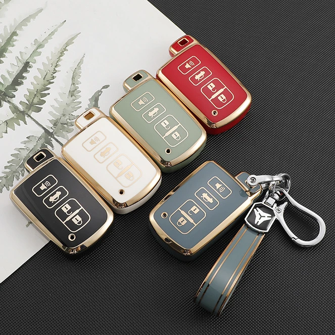 

4 кнопки, автомобильный умный ключ, чехол для Toyota Camry Corolla RAV4 Highlander Avalon 2015-2017, крышка управления, оболочка, аксессуары