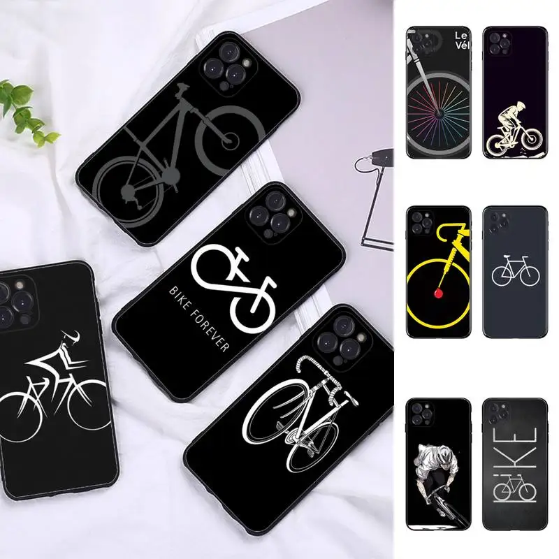 

MaiYaCa bicycle cycling art Phone Case For iPhone 13 Pro MAX 14 11 12 Mini X XS XR 6 7 8 Plus SE 2020 Soft TPU Cover