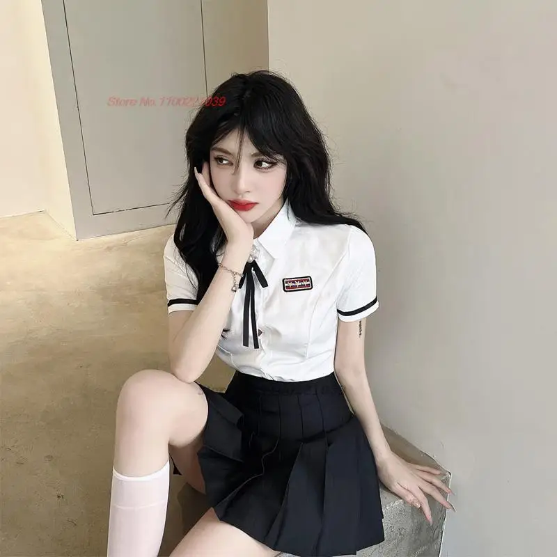 2024 популярная униформа jk для девочек повседневный комплект из двух предметов
