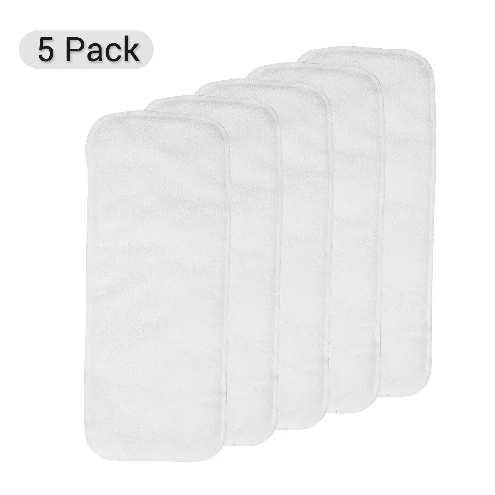 

Washable Diaper Pad Pack of 5 Bamboo Fiber Changing Pads Strong Absorbtion Soft &