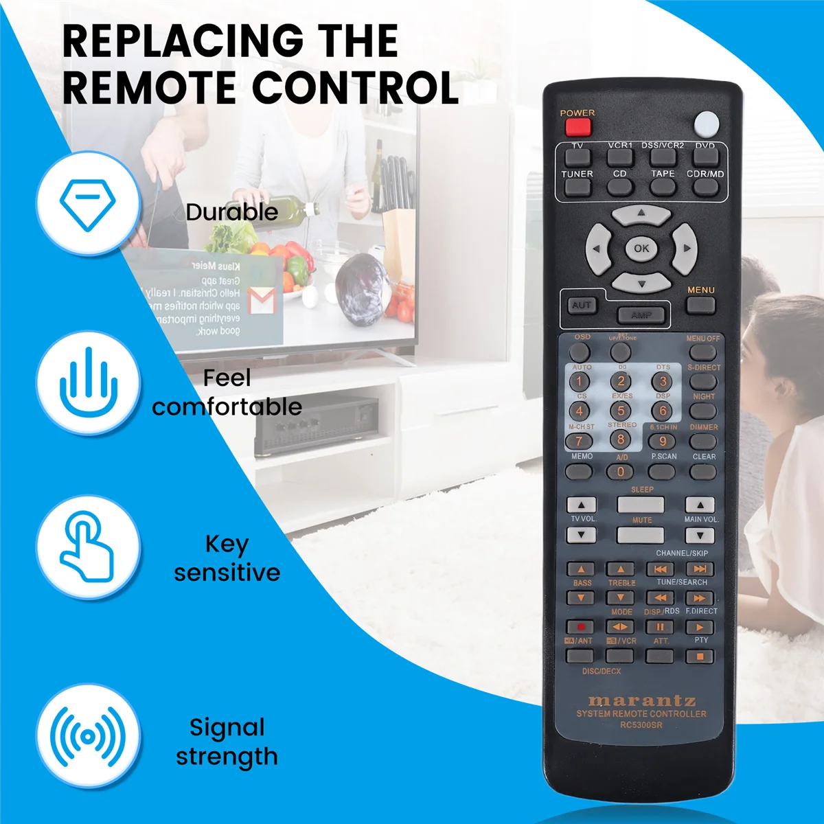 Пульт дистанционного управления RC5300SR для Marantz AV приемник RC5400SR RC5600SR SR6200 SR4200 SR4300