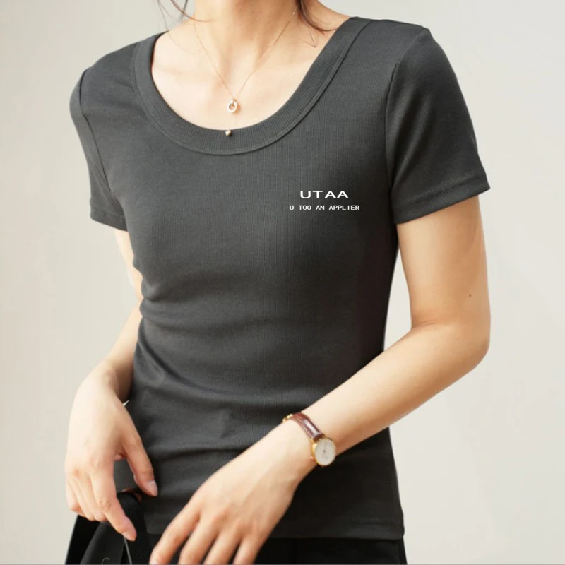 

Women's Golf Clothing Summer Women's T-shirt Fashion Everything Short Sleeve Top Elastic Slim Women's T-shirt Golf T-shirt
