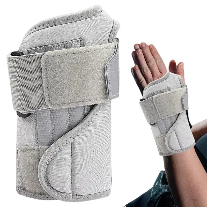 

Ремешок на запястье, Реверсивный браслет на запястье с металлической шиной для спорта, защита на 360 градусов, ортопедическая поддержка