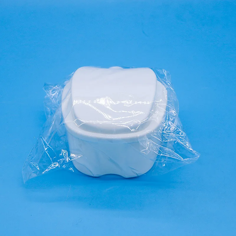 Коробка для зубных протезов ухода за полостью рта чехол искусственная кожа с