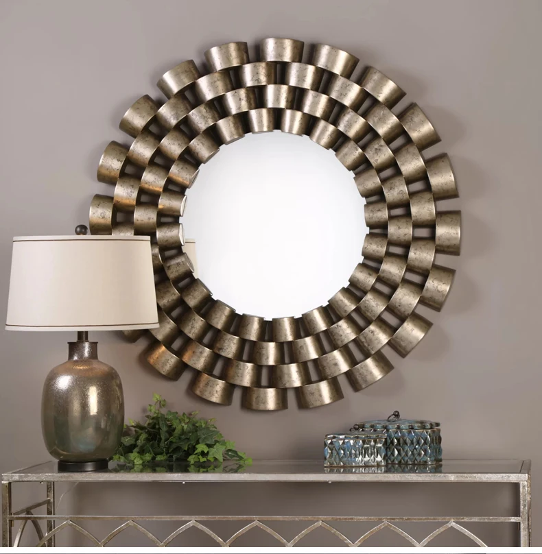 

American wall decoration wall hanging decoration mirror sofa bedroom wall decoration TV background wall decoration