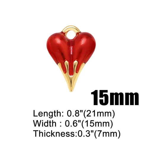 OCESRIO Многоцветная подвеска-сердце из меди