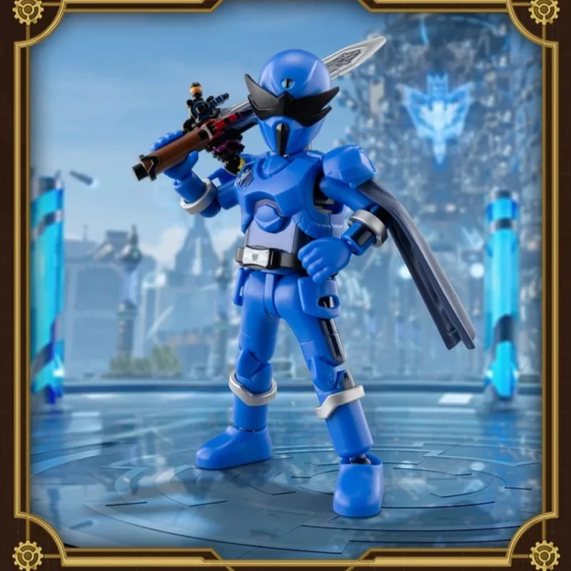 Фото Строительные блоки BLOKEES Super Sentai, первое издание, 3D экшн-модель Beetle King, украшение для дома, маленькие частицы, собранные игрушки №5