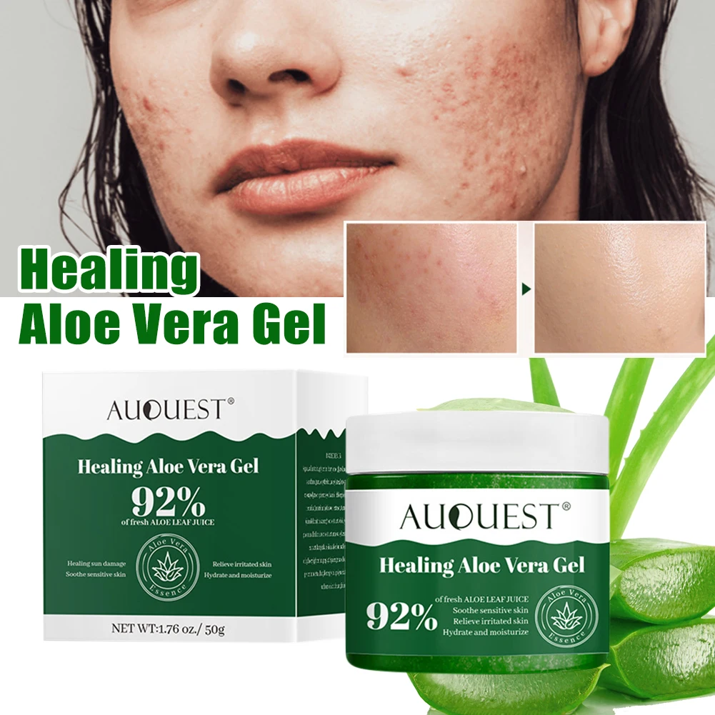

50ml Face Aloe Vera Gel Soothing Skin Acne Treatment Dark Spot Remover Sunburns Repair Cream Moisturizing Beauty Skin Care Cream