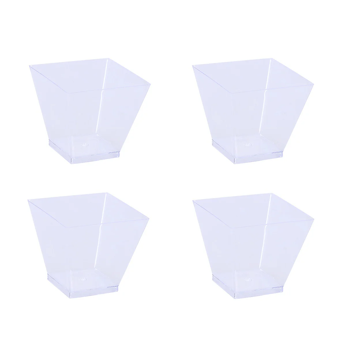 

Cups Cup Dessert Square Mousse Miniclear Appetizerparfait Party Small Tasting Ice Cream Pudding Yogurt Serving Charcuterie Bowl