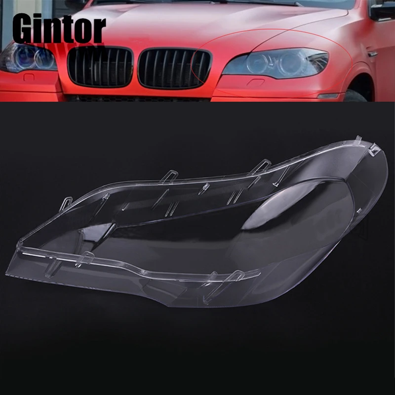 

Car Front Headlight Glass Headlamps Transparent Lampshade Lamp Shell E70 Headlight Cover Lens For BMW X5 E70 2007-2013