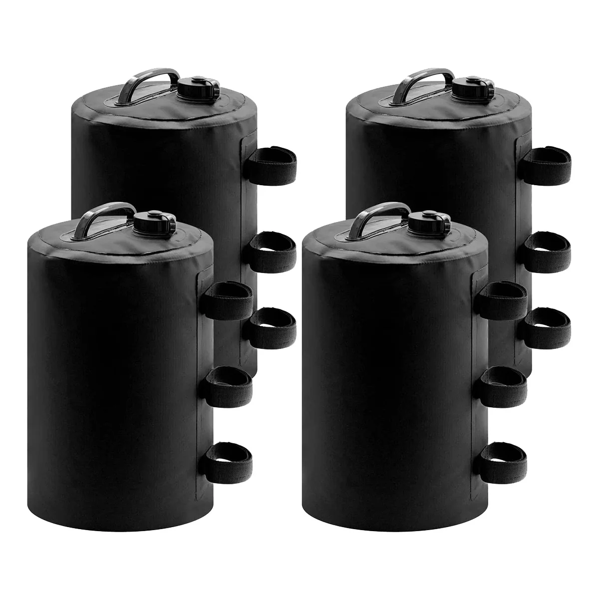 4Pcs Canopy Water Weights,10L Tent Water Weights Heavy Duty Canopy Weights Tents Legging Accessories(Black)