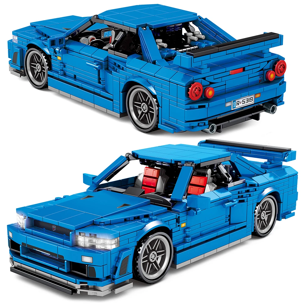

Children Toys 833PCS high-tech City Pull Back Vehicle Supercar Building Blocks Speed Racer Racing Sports Car Bricks Kids Gifts