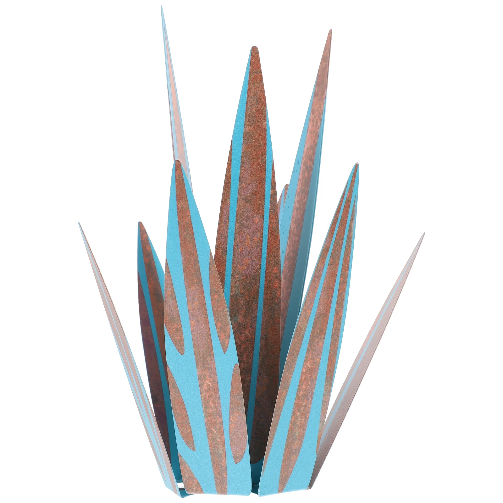 

Agave Metal Gardendecorsculpture Flower Yard Iron Rustic Sculptures Statues Tequilaornament Outdoor Figurines Artificial Diy