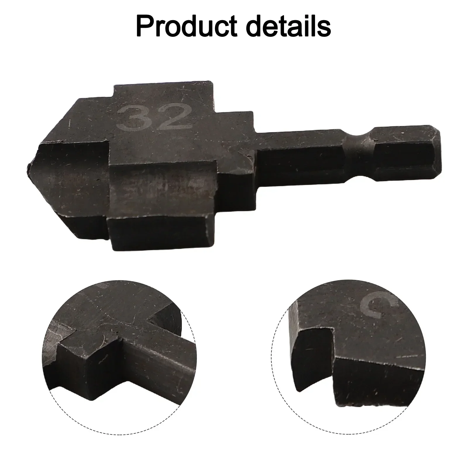 1 шт. полипропиленовое ступенчатое сверло с шестигранным хвостовиком