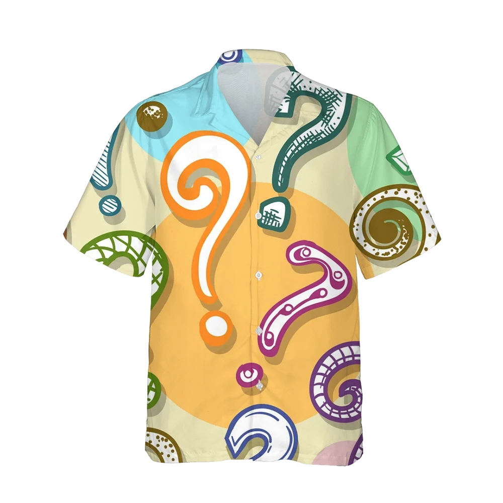 Jumeast 3D Men's Hawaiian Cloud Shirt With Graphic Print Summer Short Sleeve Casual Shirts For Men Clothing Streetwear Blouses