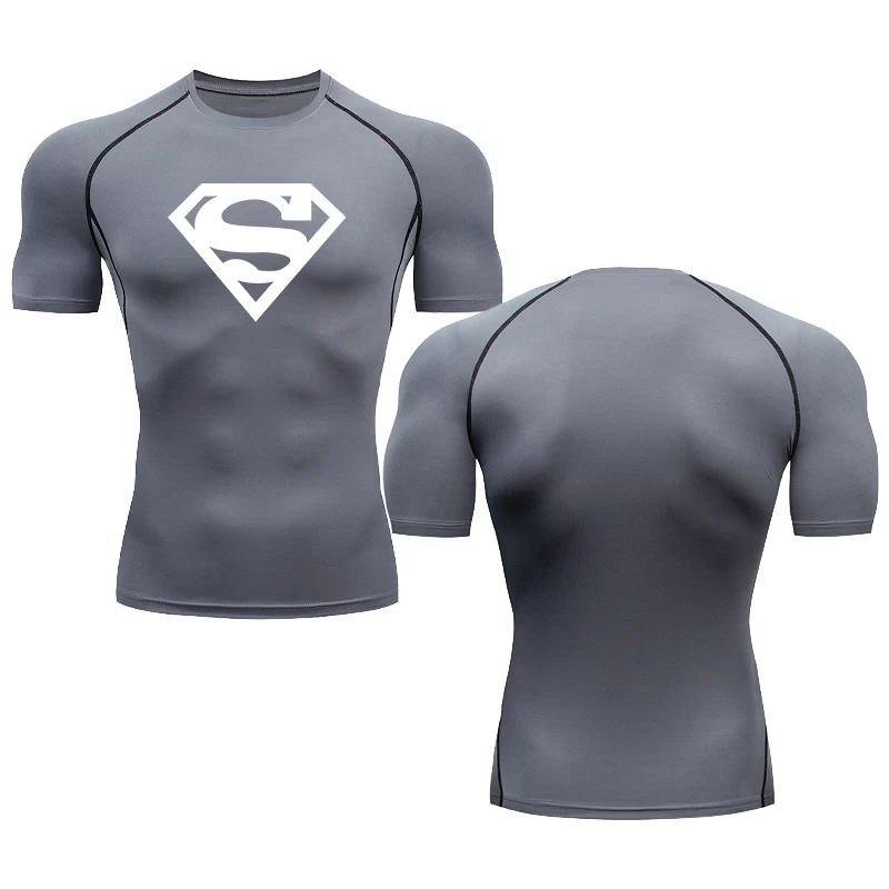 Футболка мужская компрессионная с коротким рукавом