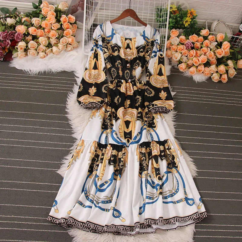

Женская длинная юбка в дворцовом стиле, облегающая юбка с рукавами-фонариками в стиле ретро, весна-лето