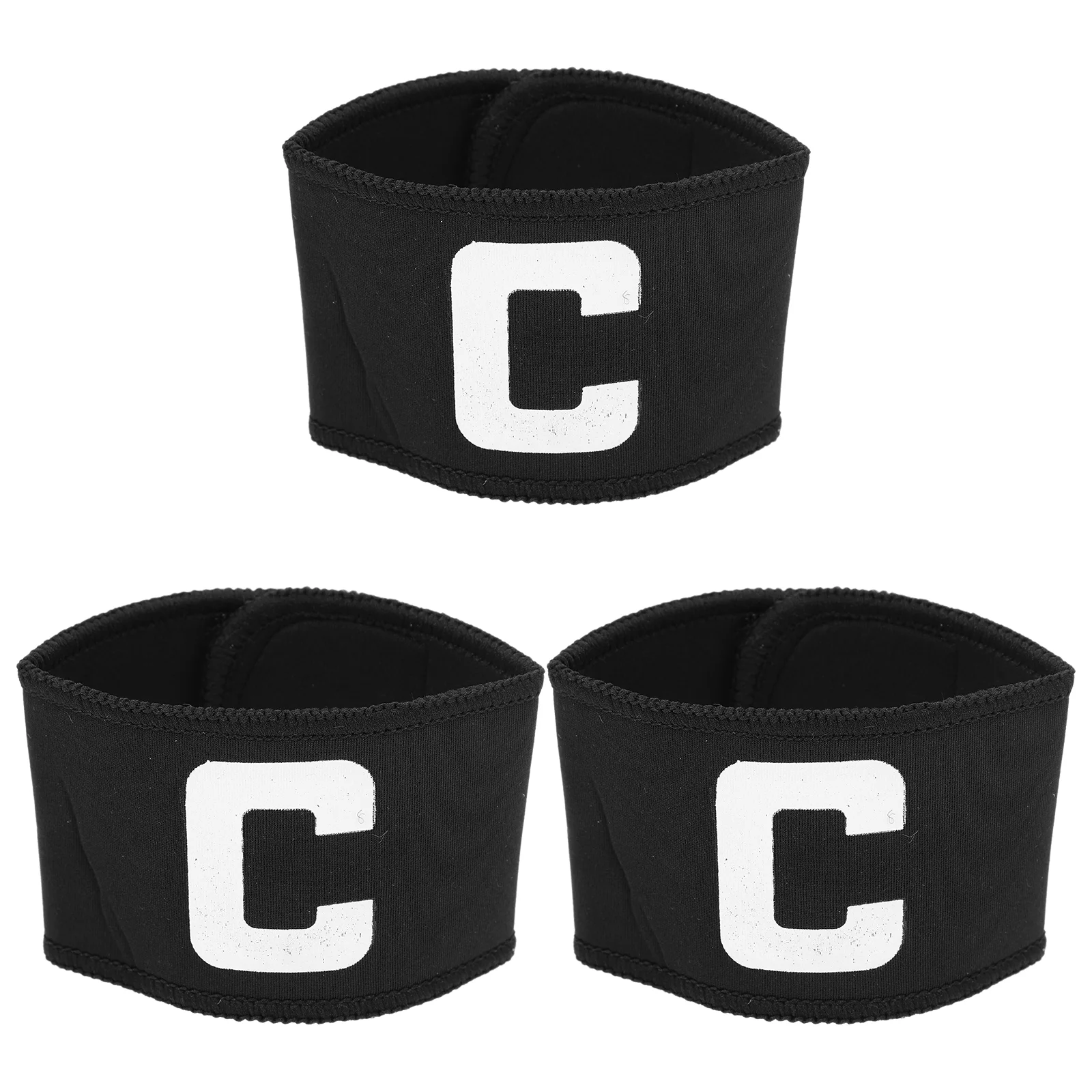 

3pcs Portable Captain Armbands Football C-mark Captain Bands Sports Supplies