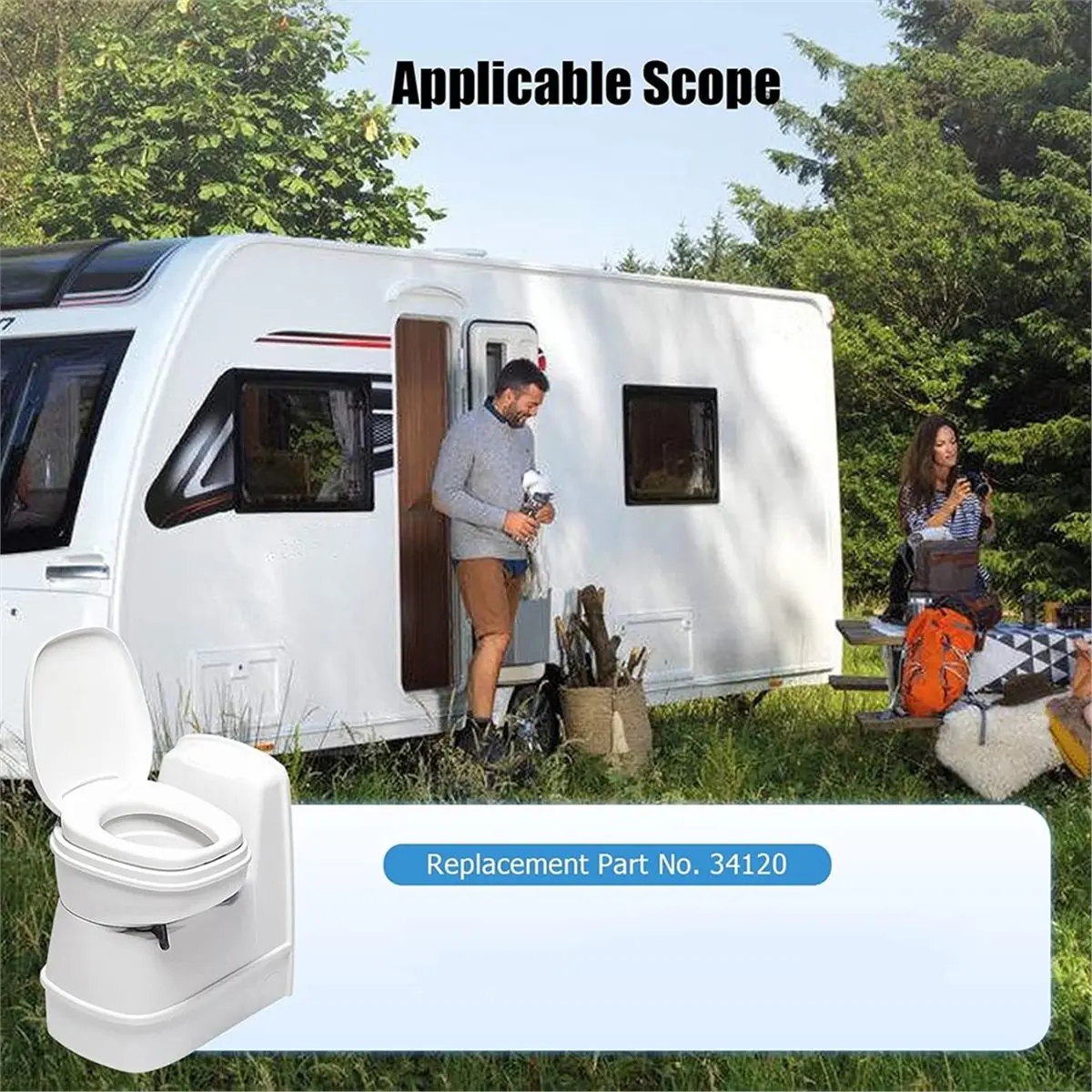 Фото Уплотнительный шарик 34120 для унитазов RV Style II и Plus, для комплекта Aqua Magic Style Plus Lite Residence Kit №5