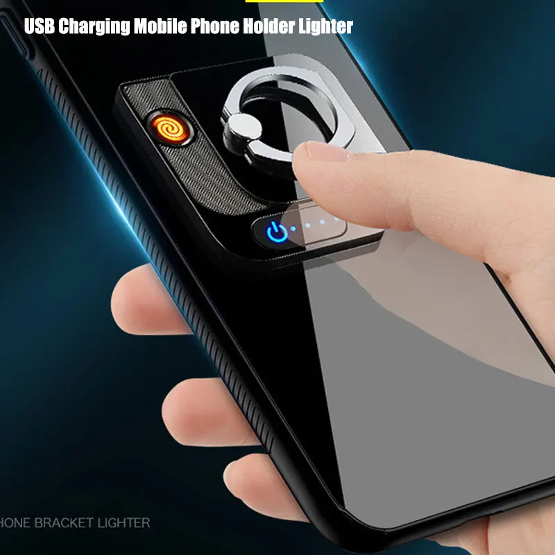 

USB-зажигалка, электронная беспламенная зажигалка с держателем