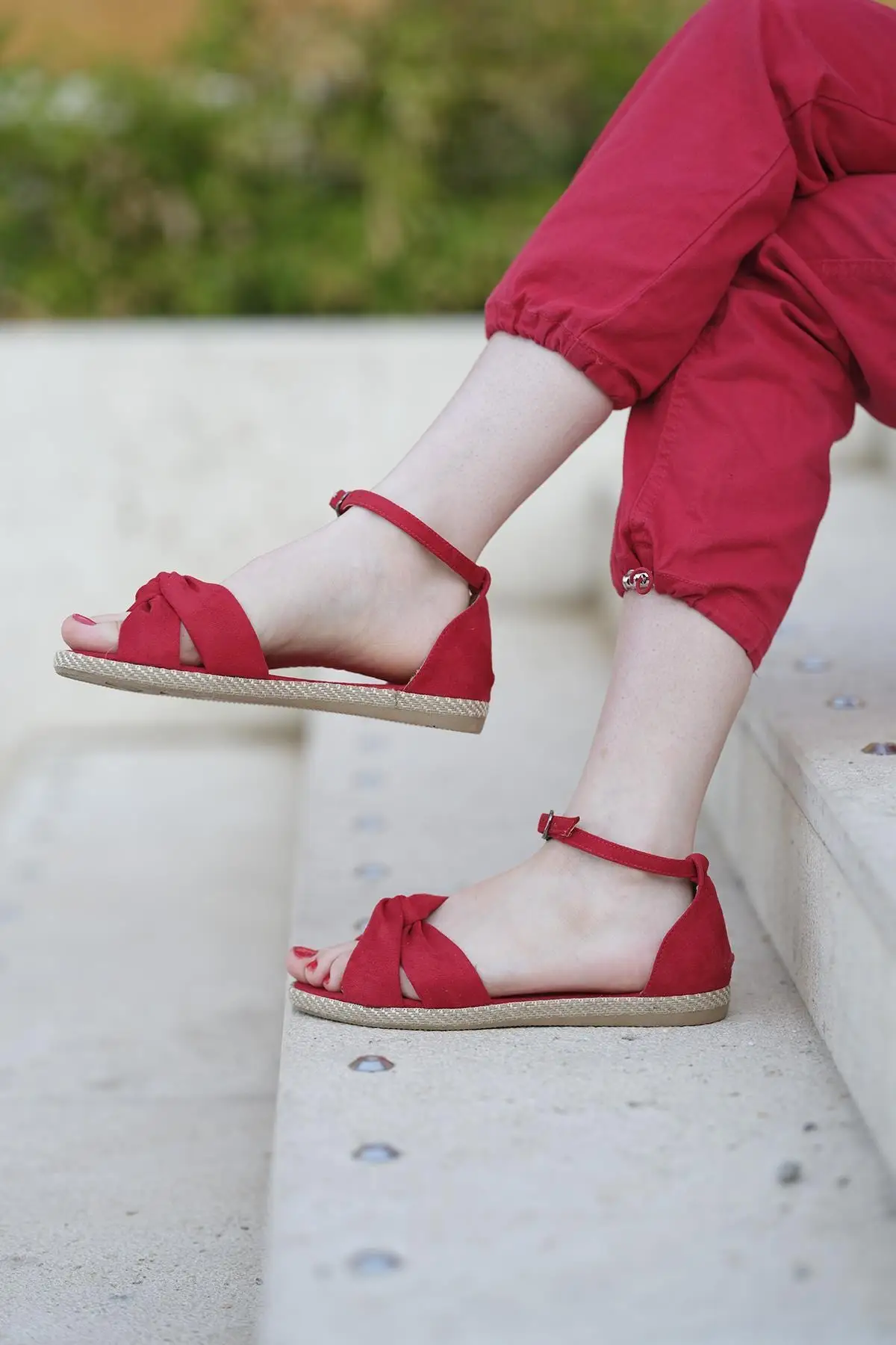 

Women's Fashion Sandals realiya Suede Ribbon New Breathable Cool Summer Casual Ladies Light Sandals