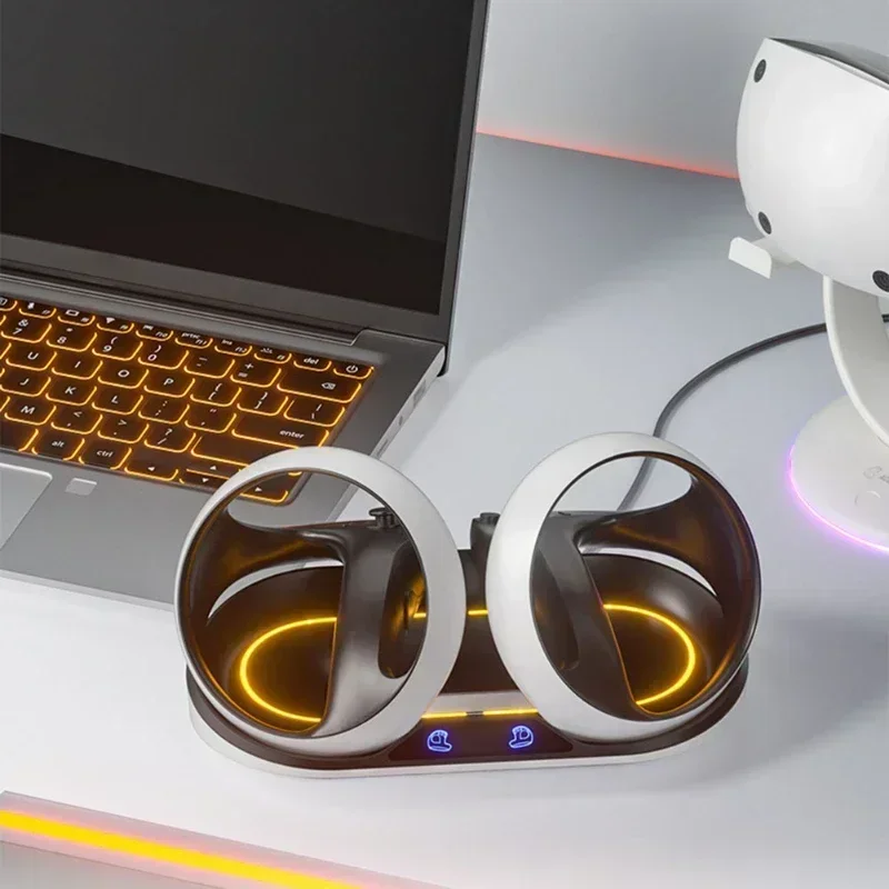 Зарядная док-станция для контроллера PS VR2 с подсветкой RGB