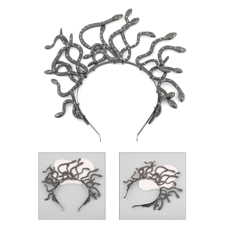 

Halloween Snake Hairband Cosplay Headband Party Props Adults Hair Accessories