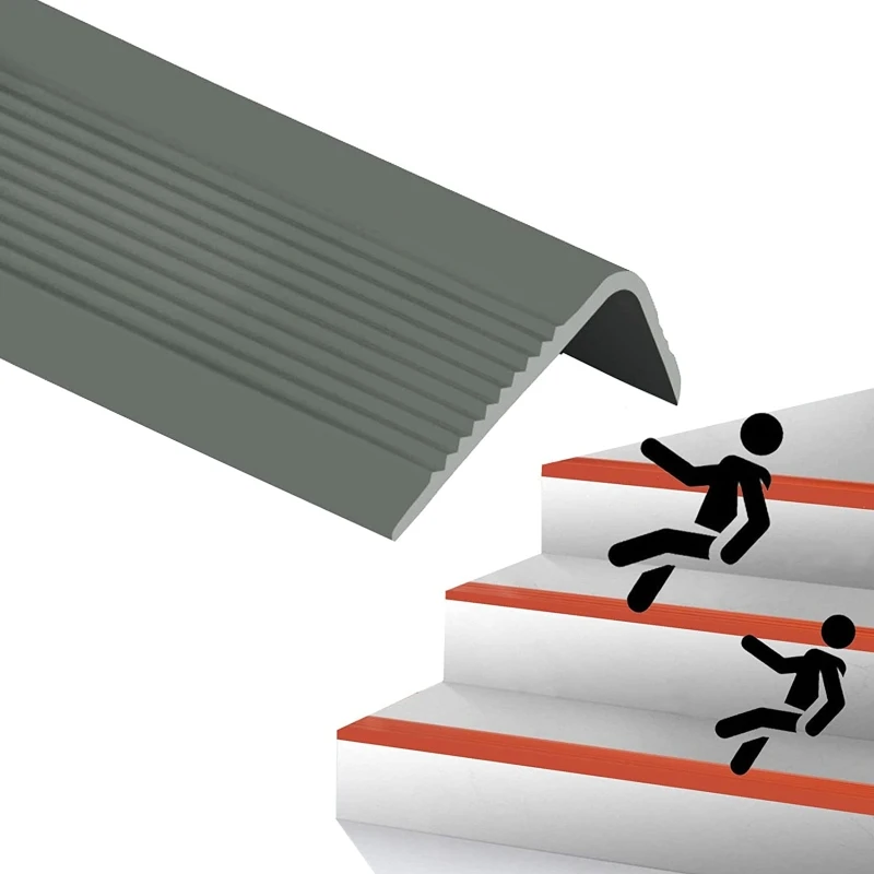 

Adhesive Stair Edge Protector Strip Non-slipping Tape L Shape Press Line G2AE