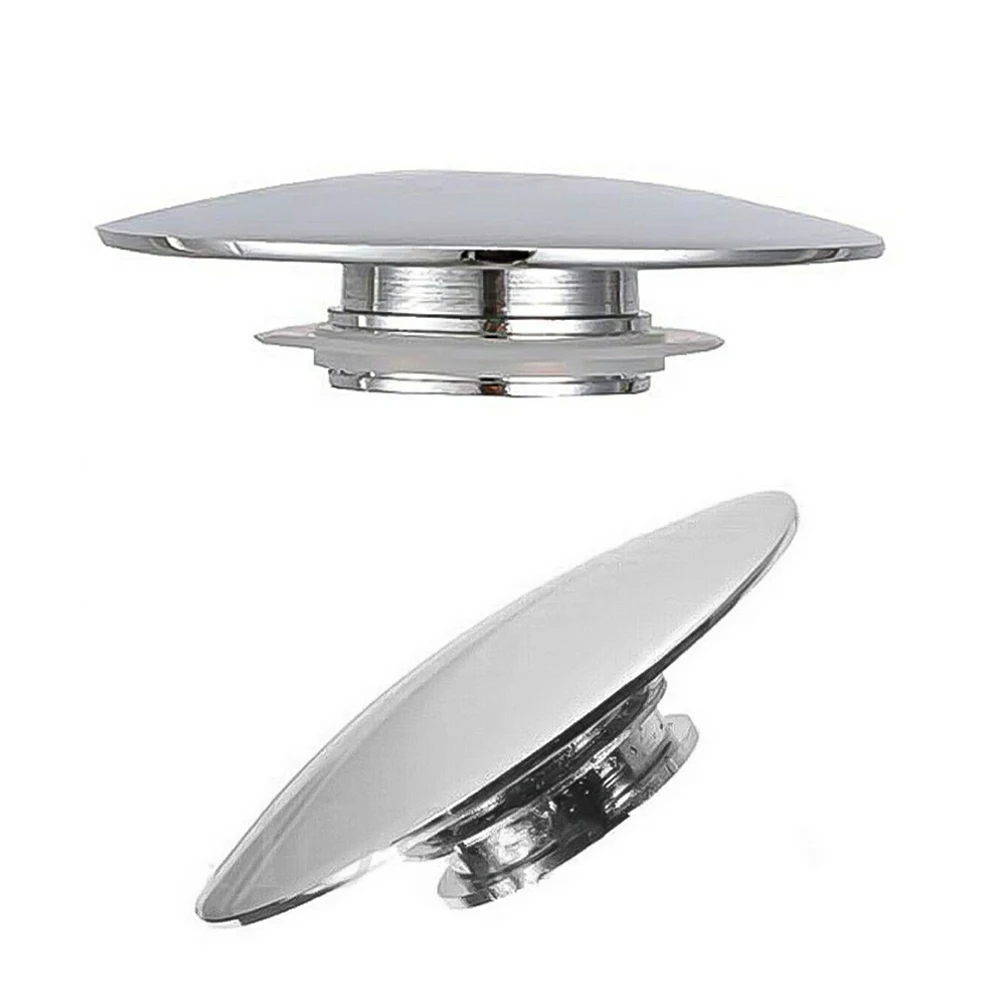 

66 мм Серебристая хромированная крышка для раковины всплывающая заглушка для раковины клик кнопка для кухни ванной Серебристая M8 заглушка для раковины