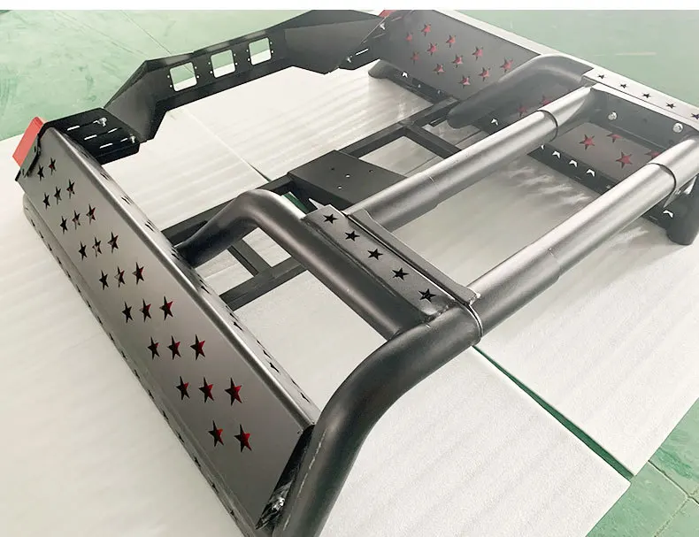 Черный матовый Универсальный Регулируемый спортивный рулонный багажник для