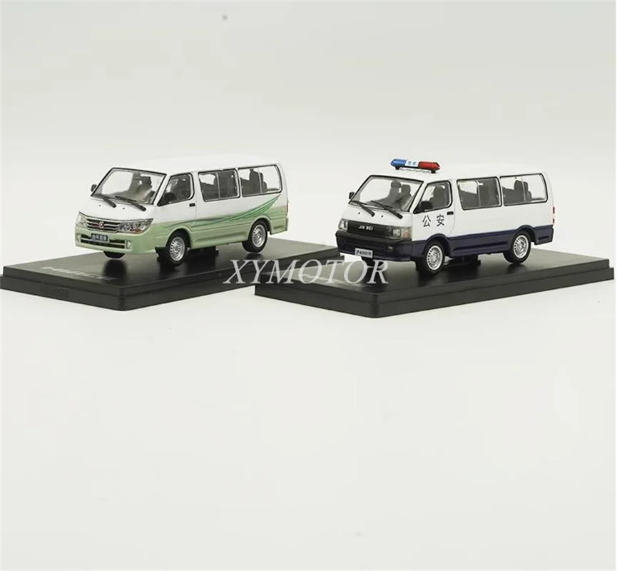 

Коллекция 1/43 года, искусственная коробка, MPV, литая металлическая модель автомобиля, полицейская/Бело-зеленые игрушки, подарки, хобби, демонстрационные украшения, коллекция