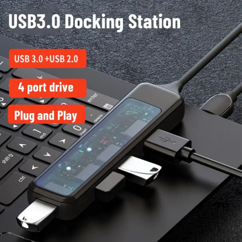 

With Sd / Tf Card Reader Usb Adapter Stable High Speed Usb Multiport Hub Type-c Docking Station Expander Usb-c 3.0 Hub Splitter