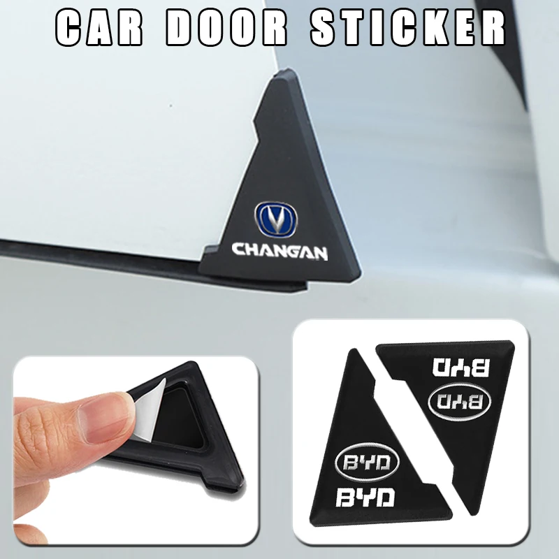 2pcs Silicone Car Bumper Door Foot Stickers for Hyundai Tucson 2021 Accent I10 I20 Kona Getz Solaris I30 Creta Ix35 Accessories - купить по