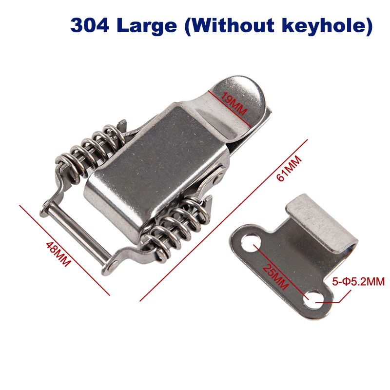 

Сцепка с двойной пружиной из нержавеющей стали 304, регулируемый ящик для инструментов, переключатель, эластичные защелки, блокировка, фурнитура, аксессуары