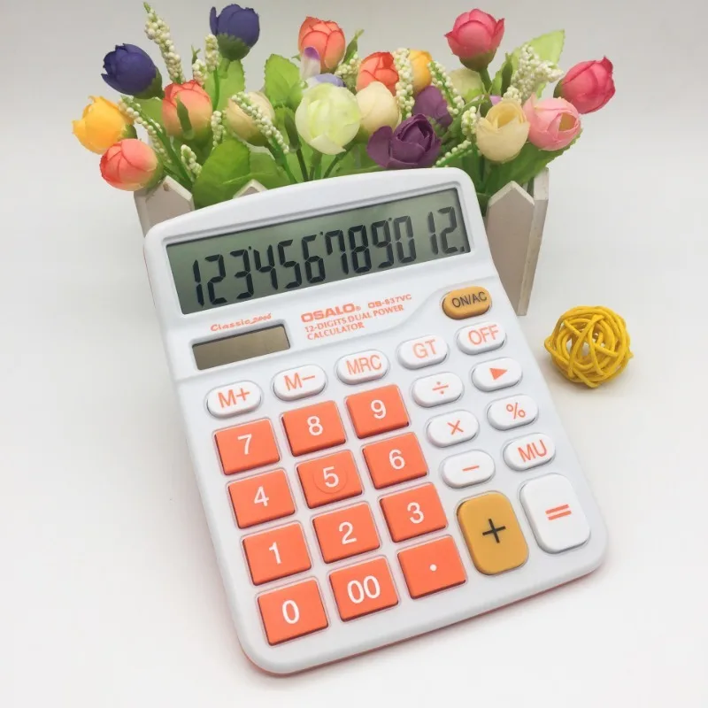 

Электронный калькулятор на 12 знаков, калькулятор на солнечной батарее для дома, офиса, школы, инструменты для счета финансов, подарки для офиса