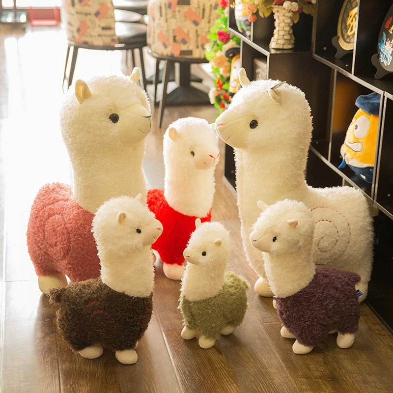 Фото 28 см Kawaii PlushAlpacasso игрушки Модные женские Куклы прекрасные подушки Альпака подарок на день рождения Рождество для девочек №2