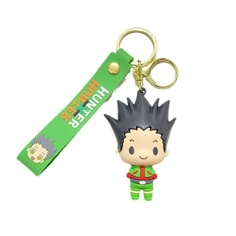 Фото Аниме HUNTER X HUNTER фигурка брелок силиконовый GON·FREECSS кукла кулон брелок автомобильный брелок для ключей аксессуары ювелирные изделия детский новый подарок №5