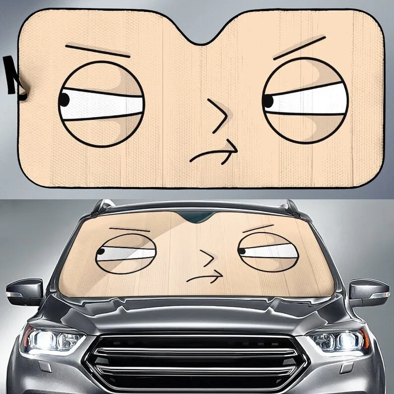 

Stewie Griffin Eyes Car Sunshade Pig in Sunglasses Car Sunshade Windshield Auto Parts Car Protection Window Sunshade Screen Trim