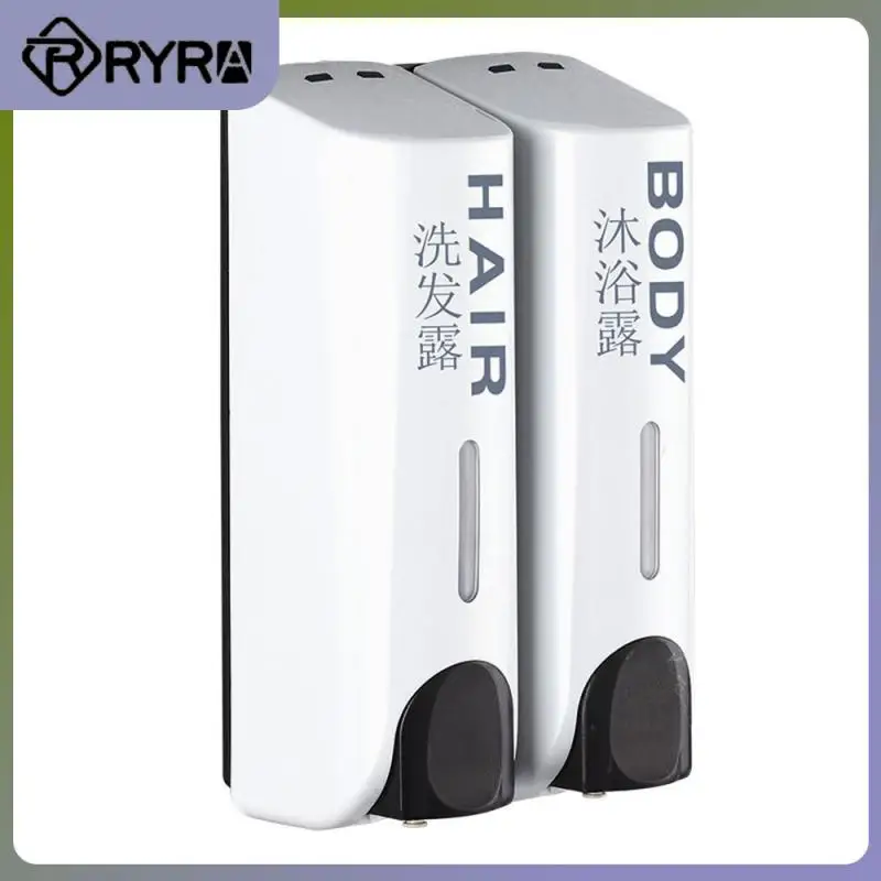 

New Hotel Kitchen Bathroom Manual Wall-mounted Soap Dispenser Shower Gel Shampoo Press Type Liquid Soap Bathroom Accessories