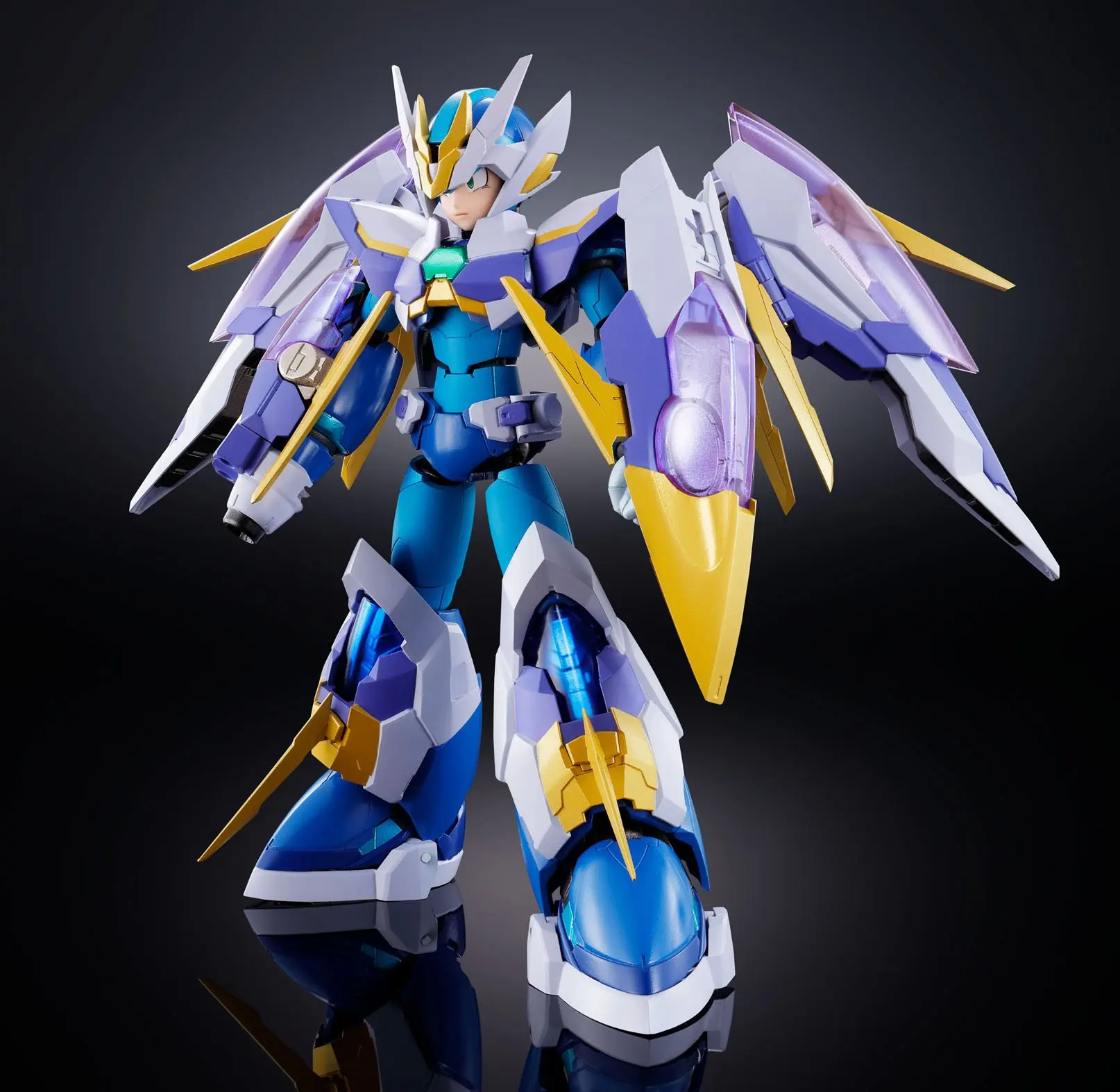 Экшн-фигурка Bandai Rockman Megaman Mega Man X Giga Armor со сборкой самолета детская игрушка в